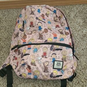 Vans Mini Backpack with Peanuts Characters on Pink